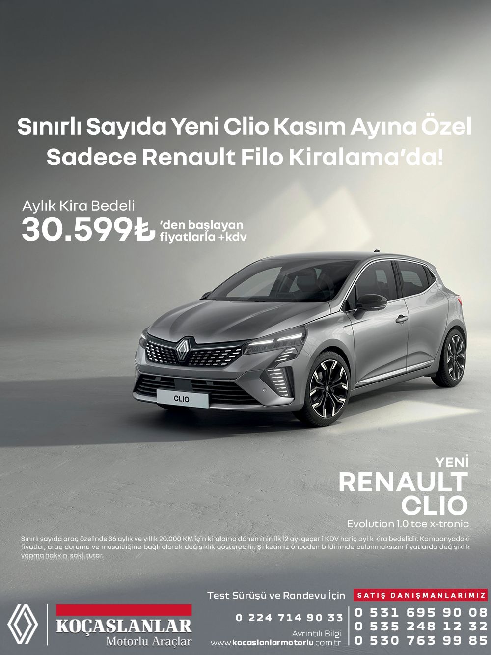 renault clio, kampanya, filo kiralama